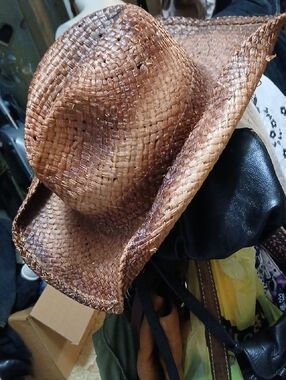 Toby Keith, Scala Brown Woven Straw Cowboy Hat,szS/M
